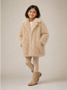 Cappotto per bambina Etro Kids beige con chiusua con gancio e occhiello GZ2A20 H0081 102 ETRO KIDS 