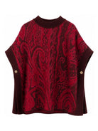 Poncho per bambina Etro Kids rosso con stampa paisley GZ2A23 W0234 562 ETRO KIDS 