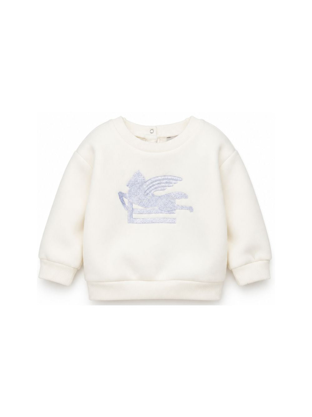 Felpa per neonato Etro Kids bianca con motivo Pegaso GZ4300 Z3183 102 ETRO KIDS 
