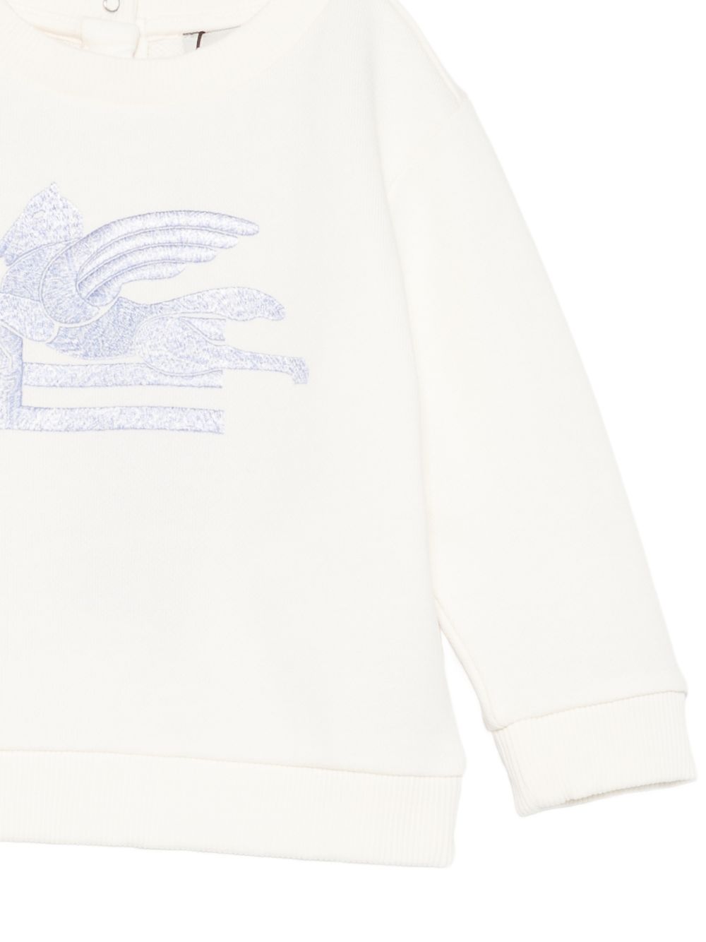 Felpa per neonato Etro Kids bianca con motivo Pegaso GZ4300 Z3183 102 ETRO KIDS 