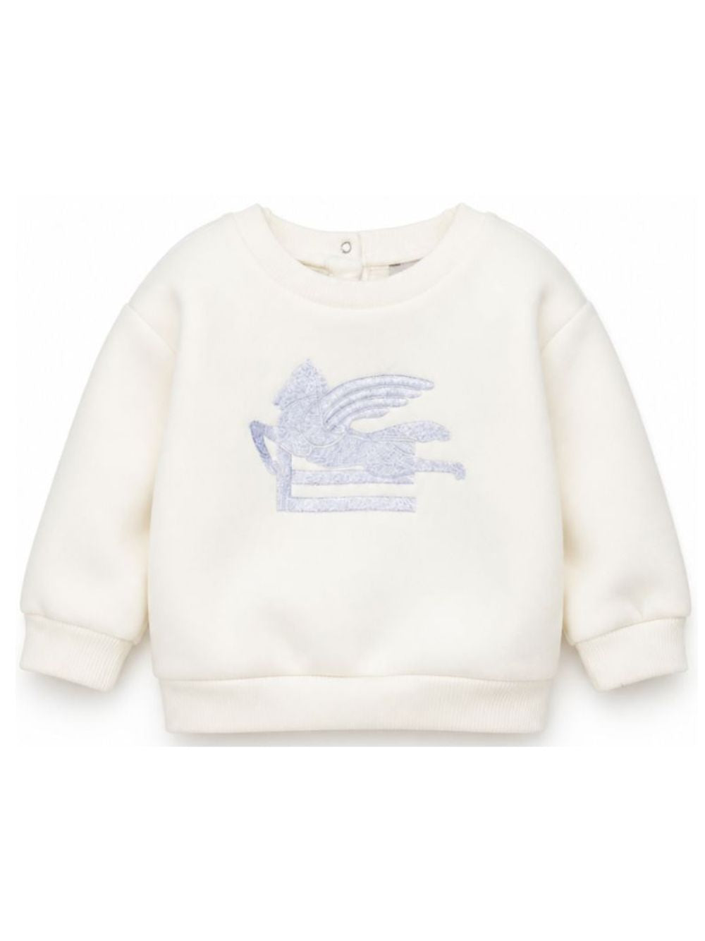 Felpa per neonato Etro Kids bianca con motivo Pegaso GZ4300 Z3183 102 ETRO KIDS 