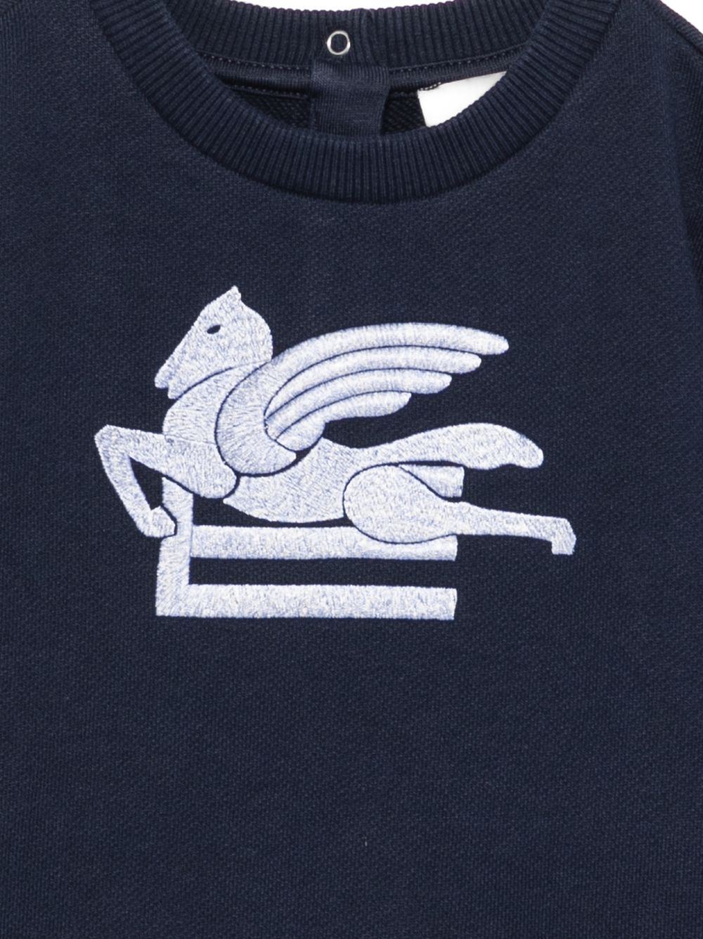 Felpa per neonato Etro Kids blu con motivo Pegaso GZ4300 Z3183 617 ETRO KIDS 