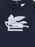 Felpa per neonato Etro Kids blu con motivo Pegaso GZ4300 Z3183 617 ETRO KIDS 