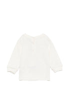 Felpa per neonati Etro Kids bianca con patch orsetto in paisley GZ4500 Z3183 102 ETRO KIDS 