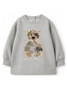 Felpa per neonato Etro Kids grigia con stampa orsetto sul davanti GZ4500 Z3188 806 ETRO KIDS 