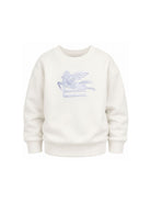 Felpa per bambino Etro Kids bianca con motivo Pegaso GZ4H10 Z3183 102 ETRO KIDS 
