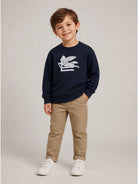 Felpa per bambino Etro Kids blu con motivo Pegaso GZ4H10 Z3183 617 ETRO KIDS 