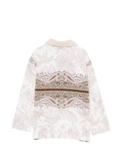 T-shirt per bambino Etro Kids bianca con stampa Paisley all-over GZ4H20 Z3694 115MC ETRO KIDS 