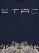 Felpa per bambino Etro Kids blu con stampa Paisley GZ4H30 Z3183 617 ETRO KIDS 