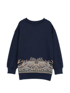 Felpa per bambino Etro Kids blu con stampa Paisley GZ4H30 Z3183 617 ETRO KIDS 