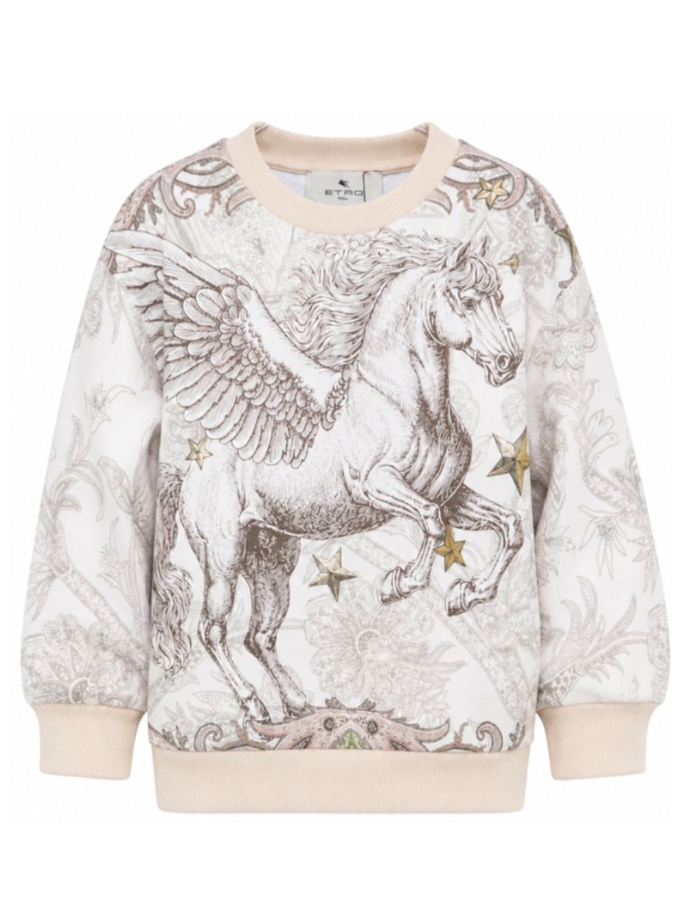 Felpa per bambina Etro Kids bianca con stampa paisley GZ4H40 Z3694 115MC ETRO KIDS 