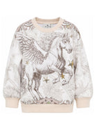Felpa per bambina Etro Kids bianca con stampa paisley GZ4H40 Z3694 115MC ETRO KIDS 