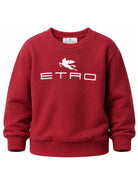 Felpa per bambino Etro Kids rossa con logo stampato sul davanti GZ4P00 Z3183 52C ETRO KIDS 