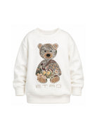 Felpa per bambino Etro Kids bianca con ricamo orsetto sul davanti GZ4P10 Z3183 102 ETRO KIDS 
