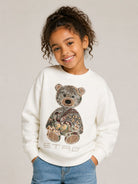Felpa per bambino Etro Kids bianca con ricamo orsetto sul davanti GZ4P10 Z3183 102 ETRO KIDS 