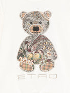 Felpa per bambino Etro Kids bianca con ricamo orsetto sul davanti GZ4P10 Z3183 102 ETRO KIDS 