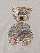 Felpa per bambino Etro Kids grigia con ricamo orsetto sul davanti GZ4P10 Z3188 806 ETRO KIDS 
