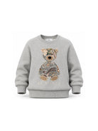 Felpa per bambino Etro Kids grigia con ricamo orsetto sul davanti GZ4P10 Z3188 806 ETRO KIDS 
