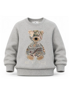 Felpa per bambini Etro Kids grigia con ricamo orsetto sul davanti GZ4P10 Z3188 806 ETRO KIDS 