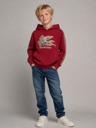 Felpa per bambino Etro Kids rossa con stampa Pegaso sul davanti GZ4P40 Z3183 52C ETRO KIDS 