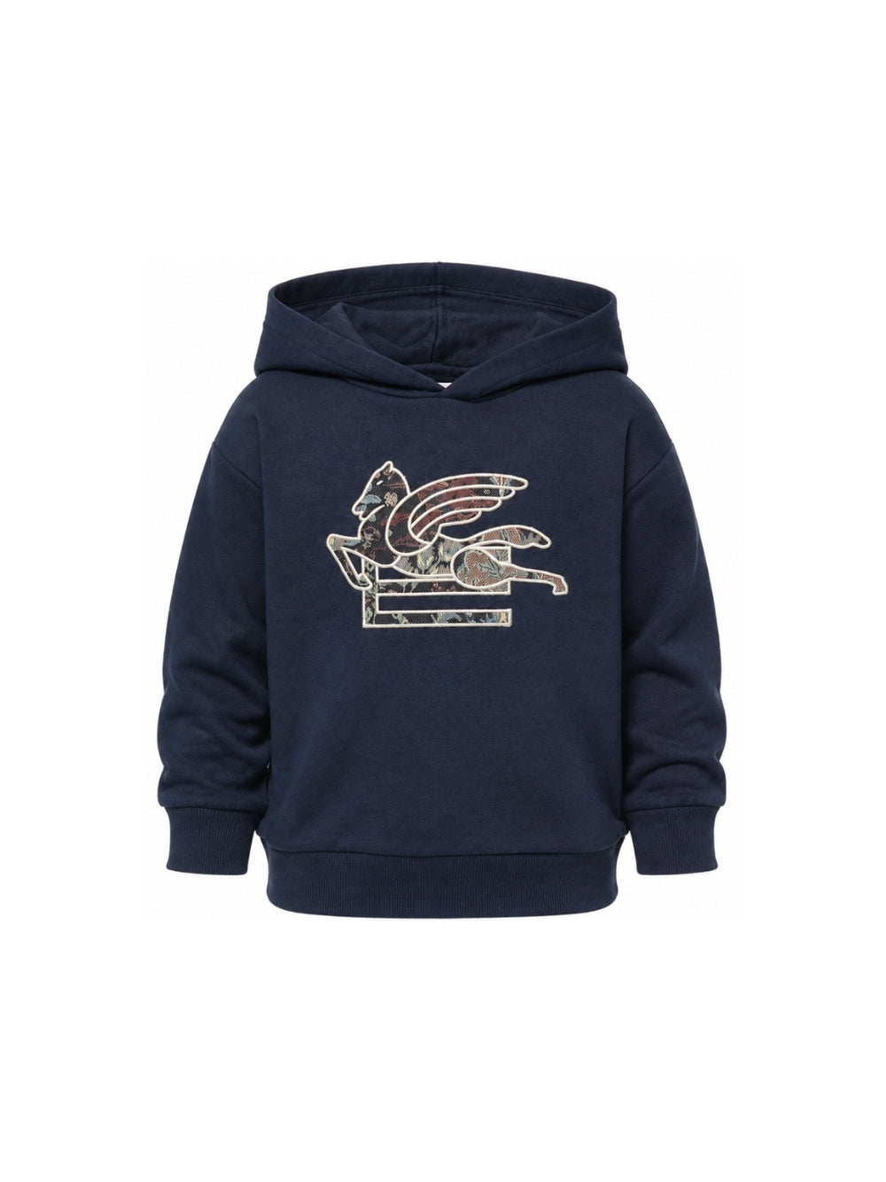 Felpa per bambino Etro Kids blu con toppa con motivo Pegaso GZ4P40 Z3183 617 ETRO KIDS 