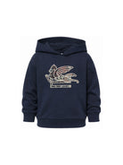 Felpa per bambino Etro Kids blu con toppa con motivo Pegaso GZ4P40 Z3183 617 ETRO KIDS 
