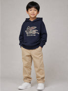 Felpa per bambino Etro Kids blu con toppa con motivo Pegaso GZ4P40 Z3183 617 ETRO KIDS 