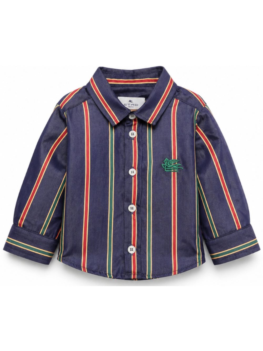 Camicia per neonato Etro Kids blu con motivo a righe GZ5300 P0622 617VE ETRO KIDS 