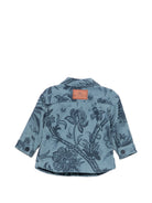 Camicia per neonato Etro Kids blu con patch logo sul retro GZ5320 V0197 623BL ETRO KIDS 