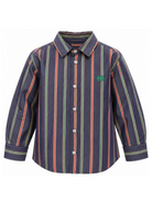 Camicia Pegaso per bambino Etro Kids blu con motivo a righe GZ5H10 P0622 617VE ETRO KIDS 