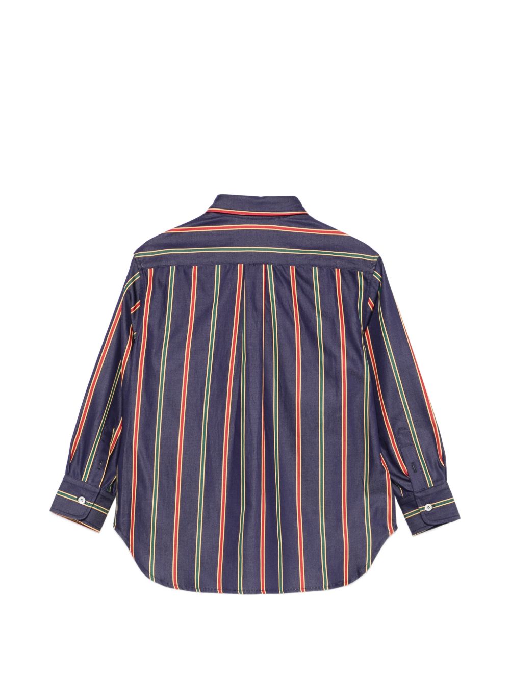 Camicia Pegaso per bambino Etro Kids blu con motivo a righe GZ5H10 P0622 617VE ETRO KIDS 