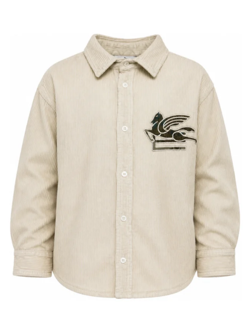 Camicia per bambino Etro Kids beige con ricamo Pegaso sul davanti GZ5H30 Z4073 108 ETRO KIDS 