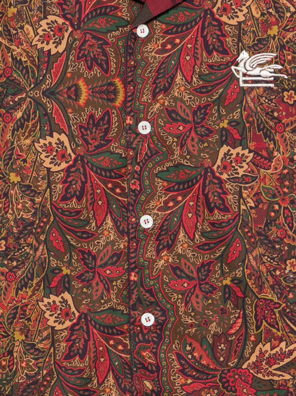 Camicia per bambino Etro Kids rossa con stampa Paisley all-over GZ5H40 P0632 418MC ETRO KIDS 