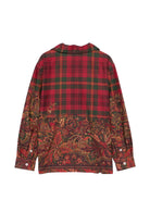Camicia per bambino Etro Kids rossa con stampa Paisley all-over GZ5H40 P0632 418MC ETRO KIDS 