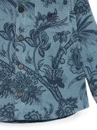 Camicia per bambino Etro Kids blu con stampa Paisley all-over GZ5H60 V0197 623BL ETRO KIDS 