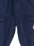 Pantaloni per neonato Etro Kids blu con ricamo Pegaso sul davanti GZ6300 G0219 617 ETRO KIDS 