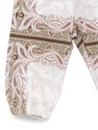 Pantaloni per neonato Etro Kids beige con stampa Paisley all-over GZ6320 Z3694 115MC ETRO KIDS 