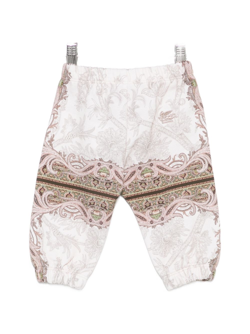 Pantaloni per neonato Etro Kids beige con stampa Paisley all-over GZ6320 Z3694 115MC ETRO KIDS 