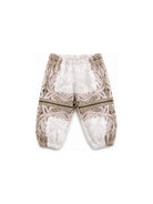 Pantaloni per neonato Etro Kids beige con stampa Paisley all-over GZ6320 Z3694 115MC ETRO KIDS 