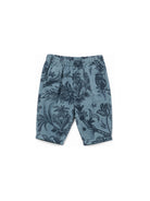 Pantaloni per neonato Etro Kids azzurro a coste con stampa paisley GZ6330 V0197 623BL ETRO KIDS 