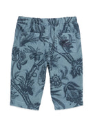 Pantaloni per neonato Etro Kids blu a coste con stampa paisley GZ6330 V0197 623BL ETRO KIDS 