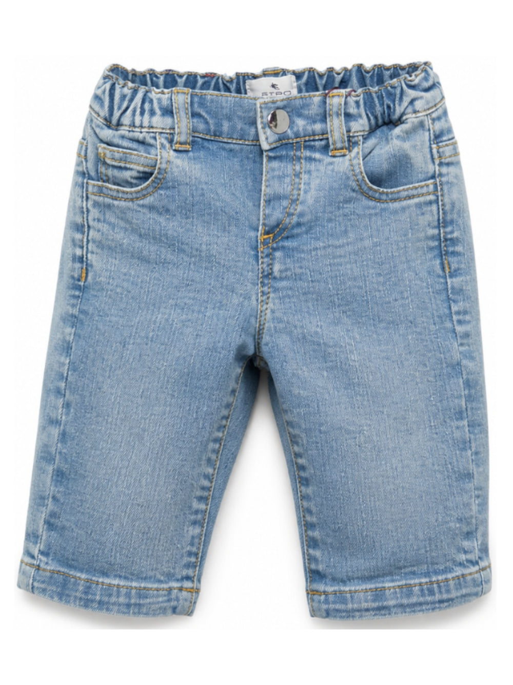 Pantaloni per neonato Etro Kids azzurri in tessuto denim GZ6500 Z3664 626 ETRO KIDS 