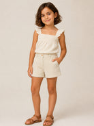 Shorts per bambina Etro Kids beige con trama a coste GZ6A59 Z4073 108 ETRO KIDS 
