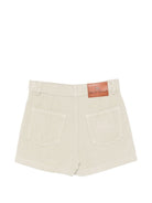 Shorts per bambina Etro Kids beige con trama a coste GZ6A59 Z4073 108 ETRO KIDS 
