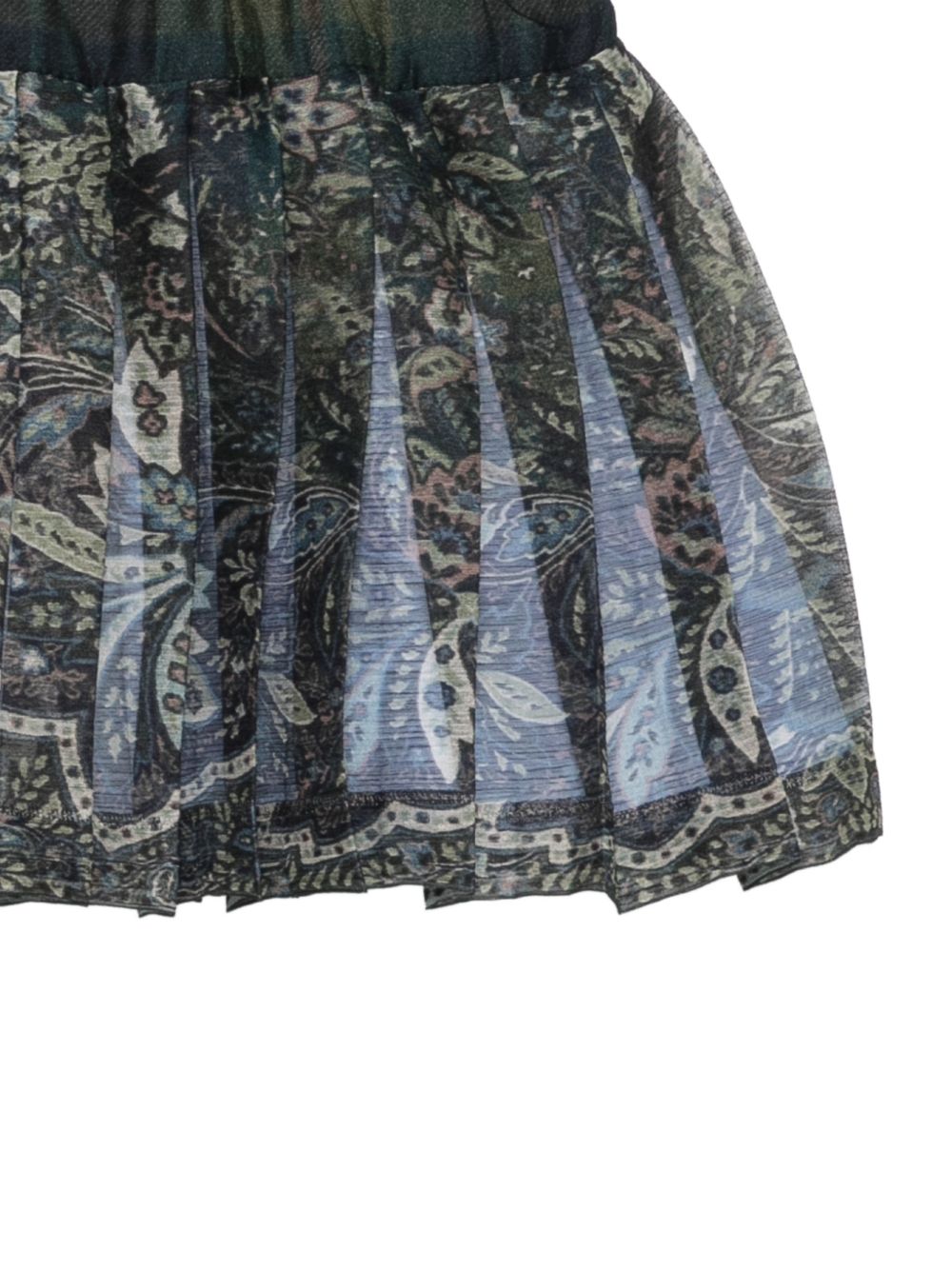 Gonna per neonata Etro Kids verde con stampa Paisley all-over GZ7000 K0307 719BL ETRO KIDS 