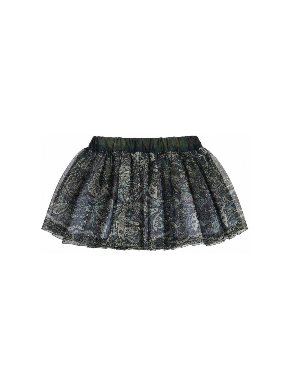 Gonna per neonata Etro Kids verde con stampa Paisley all-over GZ7000 K0307 719BL ETRO KIDS 