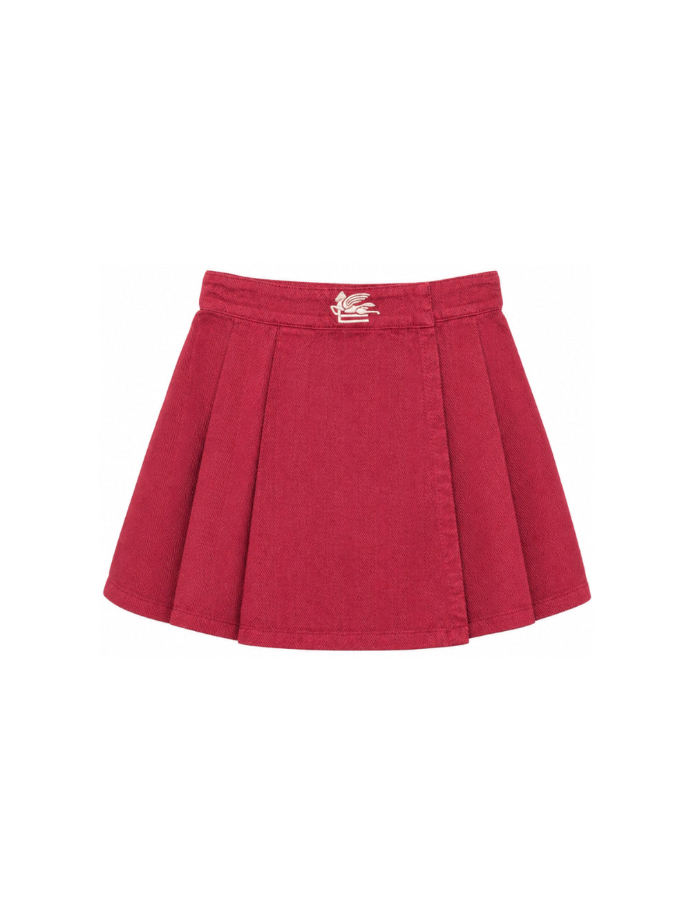 Gonna per bambina Etro Kids rossa con ricamo Pegaso sul davanti GZ7A20 G0219 52C ETRO KIDS 