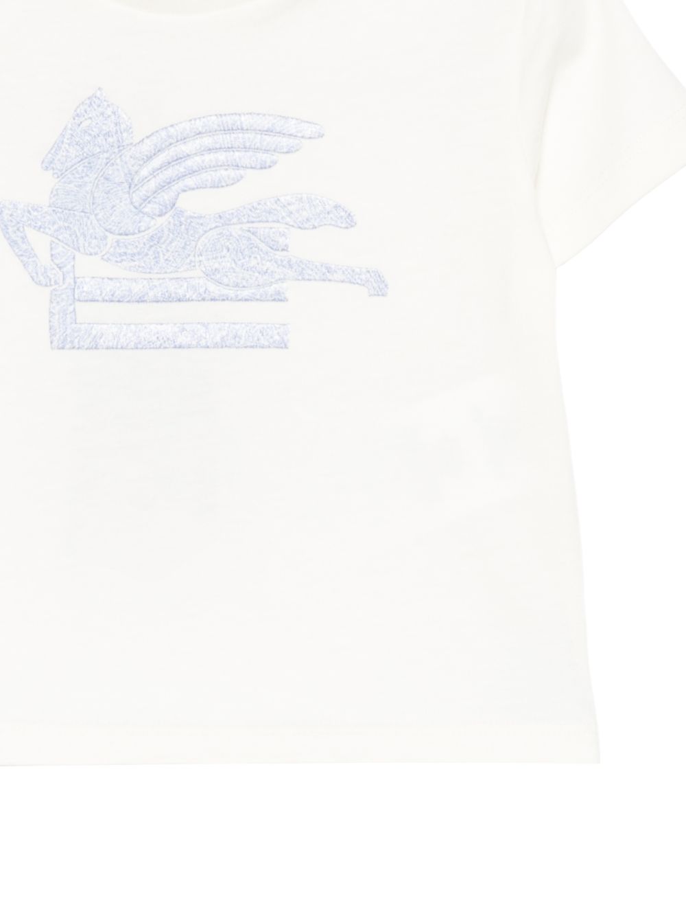 T-shirt per neonato Etro Kids bianca con motivo Equestrian Knight GZ8301 Z3672 102 ETRO KIDS 