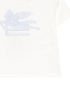 T-shirt per neonato Etro Kids bianca con motivo Equestrian Knight GZ8301 Z3672 102 ETRO KIDS 
