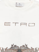 T-shirt per neonato Etro Kids bianco con stampa Paisley sul davanti GZ8320 Z3672 102 ETRO KIDS 